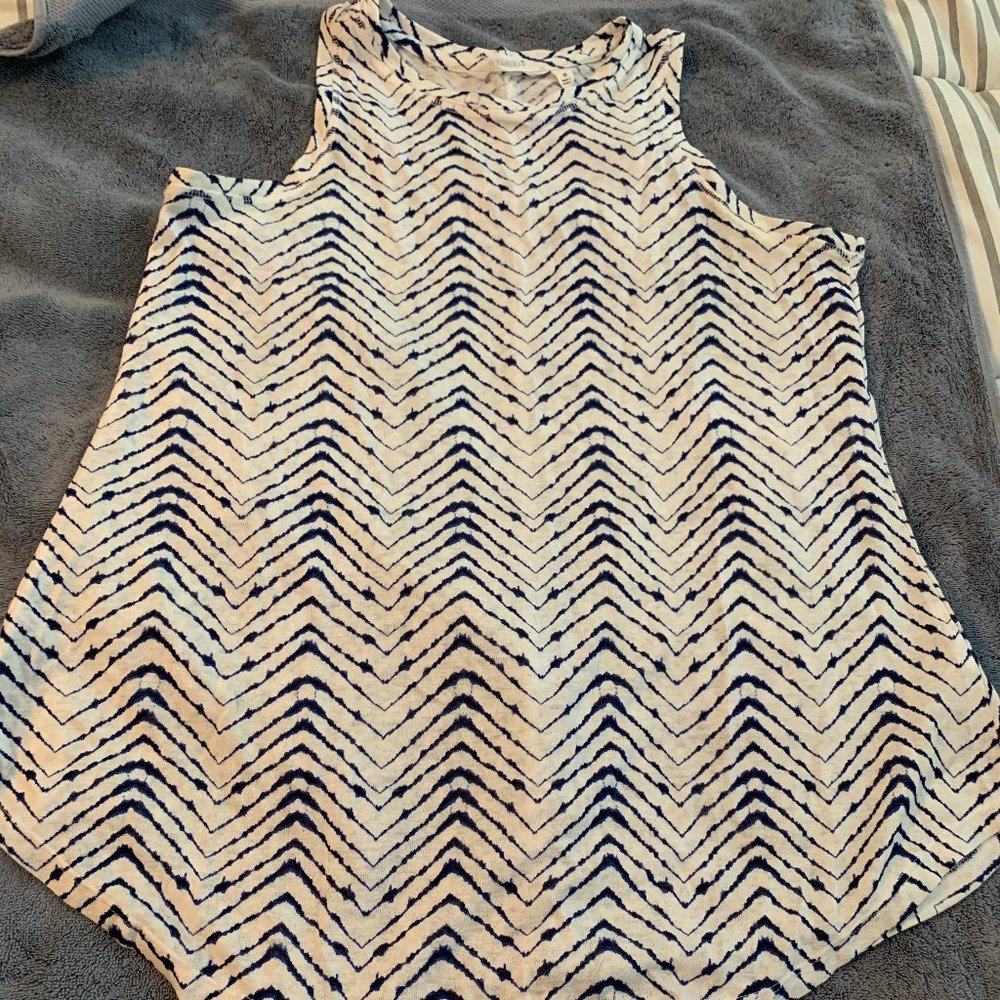 Athleta blue and white tank / tunic